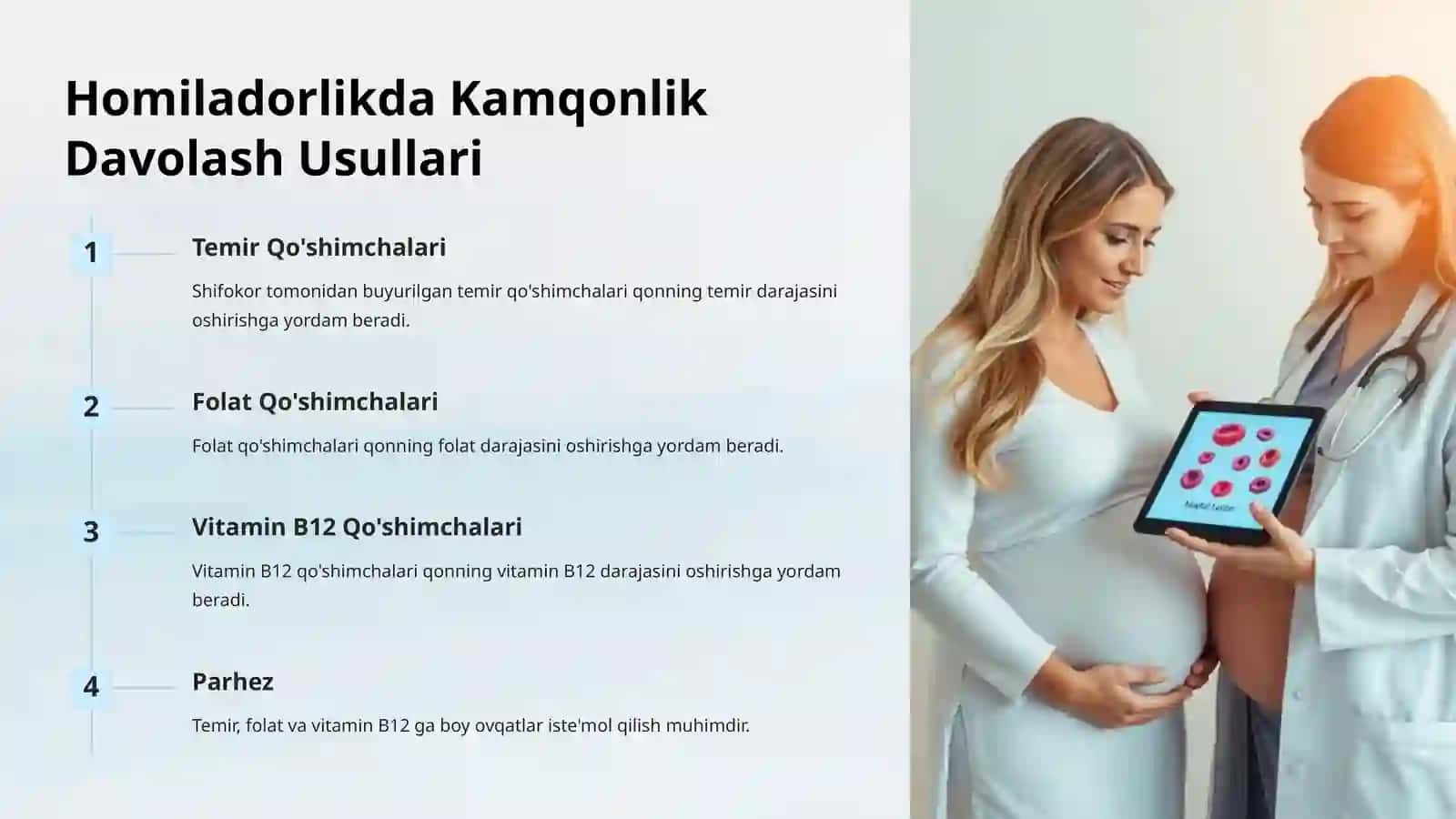 Homiladorlikda Kamqonlik va Buyrak Kasalliklari 4