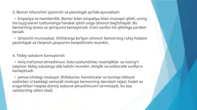 Patsient bilan verbal va noverbal muloqot 4