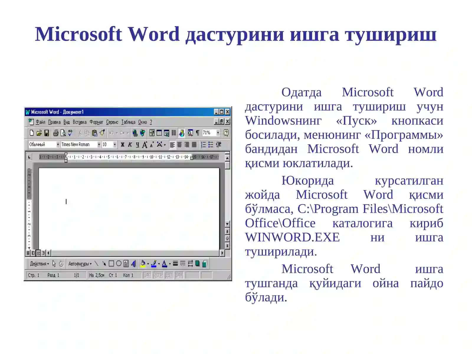 Microsoft Word 4