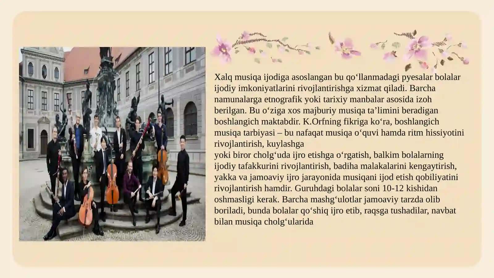 GERMANIYA, BOLGARIYA, VENGRIYA MAMLAKATLARI MUSIQA TA’LIMINING O‘ZIGA XOS TOMONLARI 4