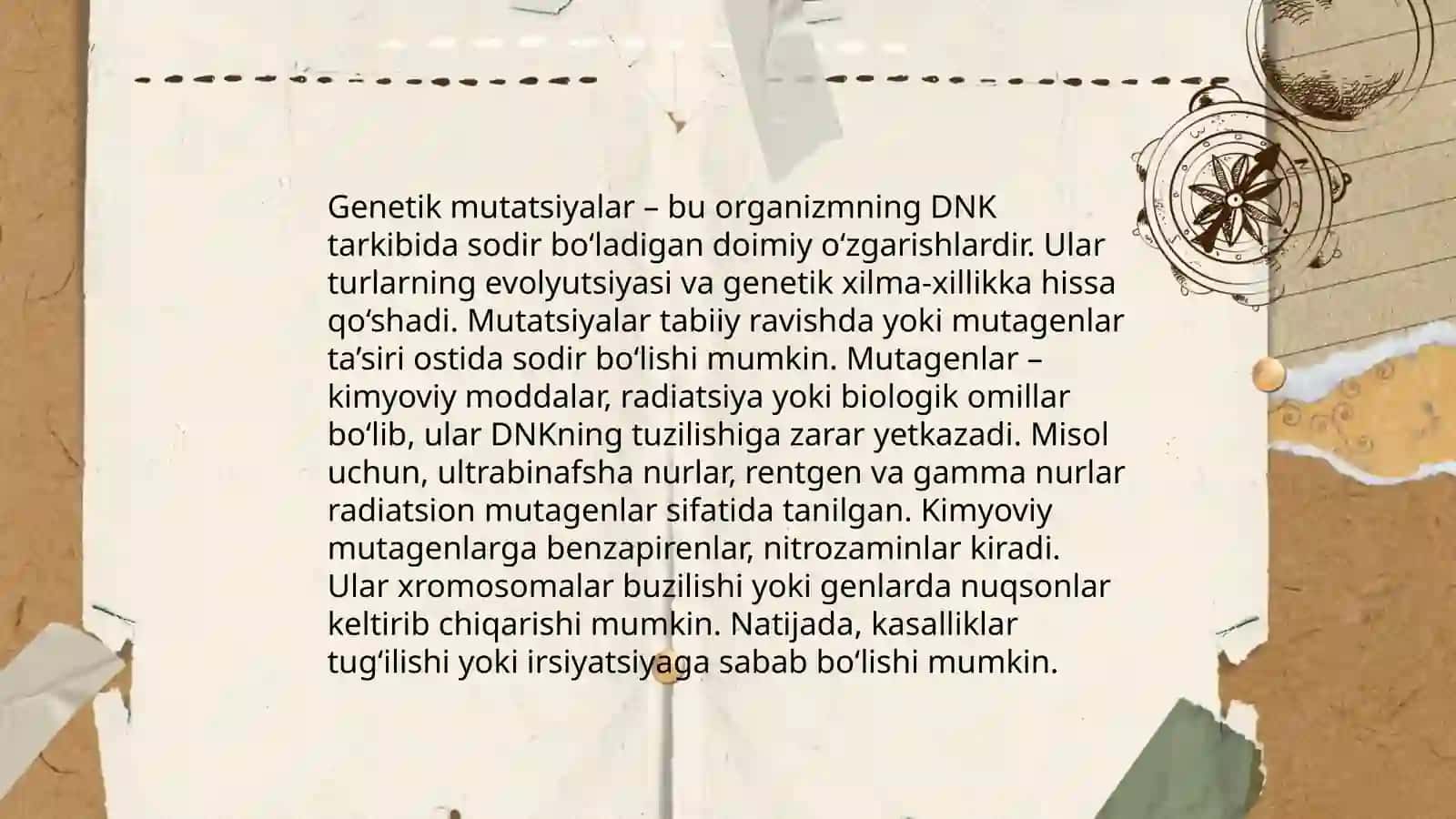 Organizmning mutagen ta'sirga chidamliligi.Tomson Morganning xromosoma nazariyasi. Jins genetikasi 4