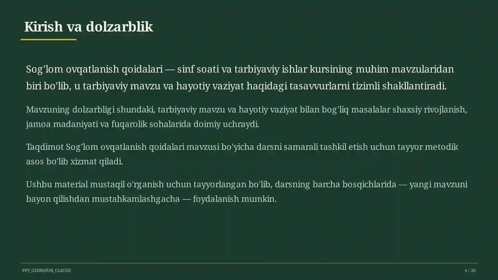 Sog'lom ovqatlanish qoidalari 4