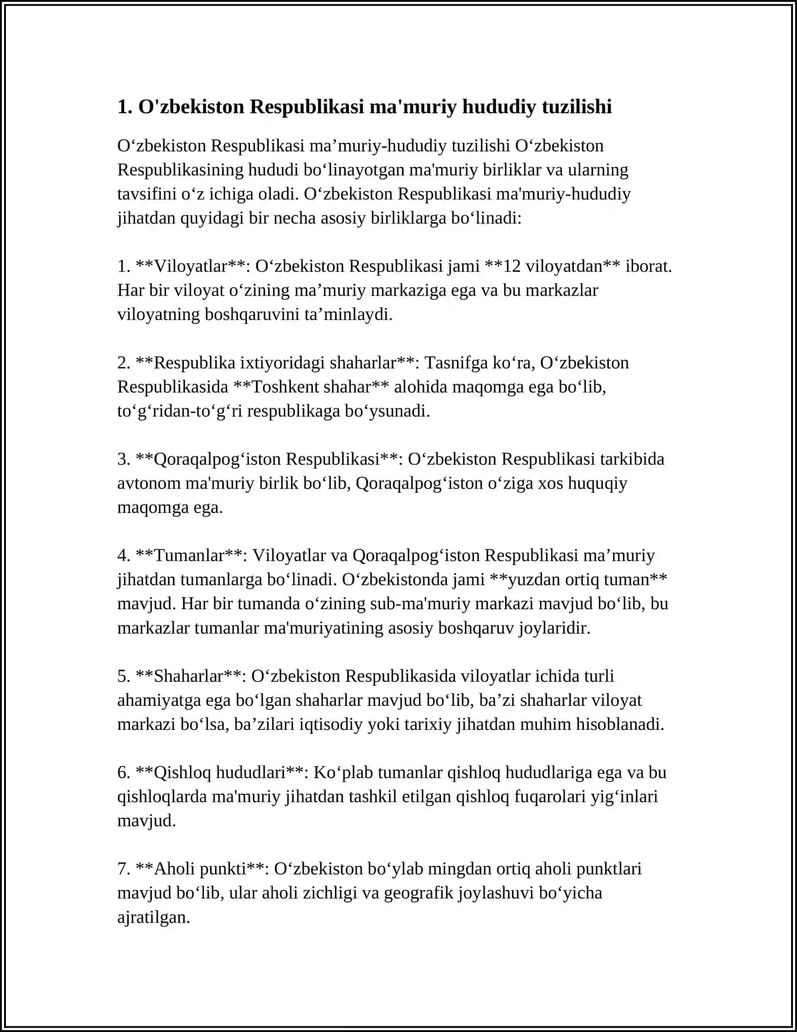 O‘zbekiston Respublikasi ma’muriy hududiy tuzilishi 4