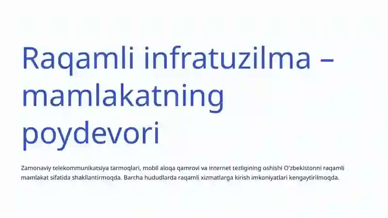 Raqamli O'zbekiston – 2030 Strategiyasi 4