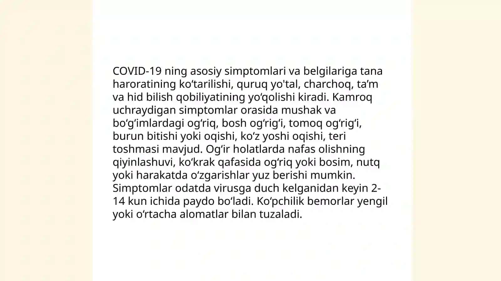 COVID 19 OITV OITS infeksiyasi profilaktikasi va unga qarshi kurashish 4