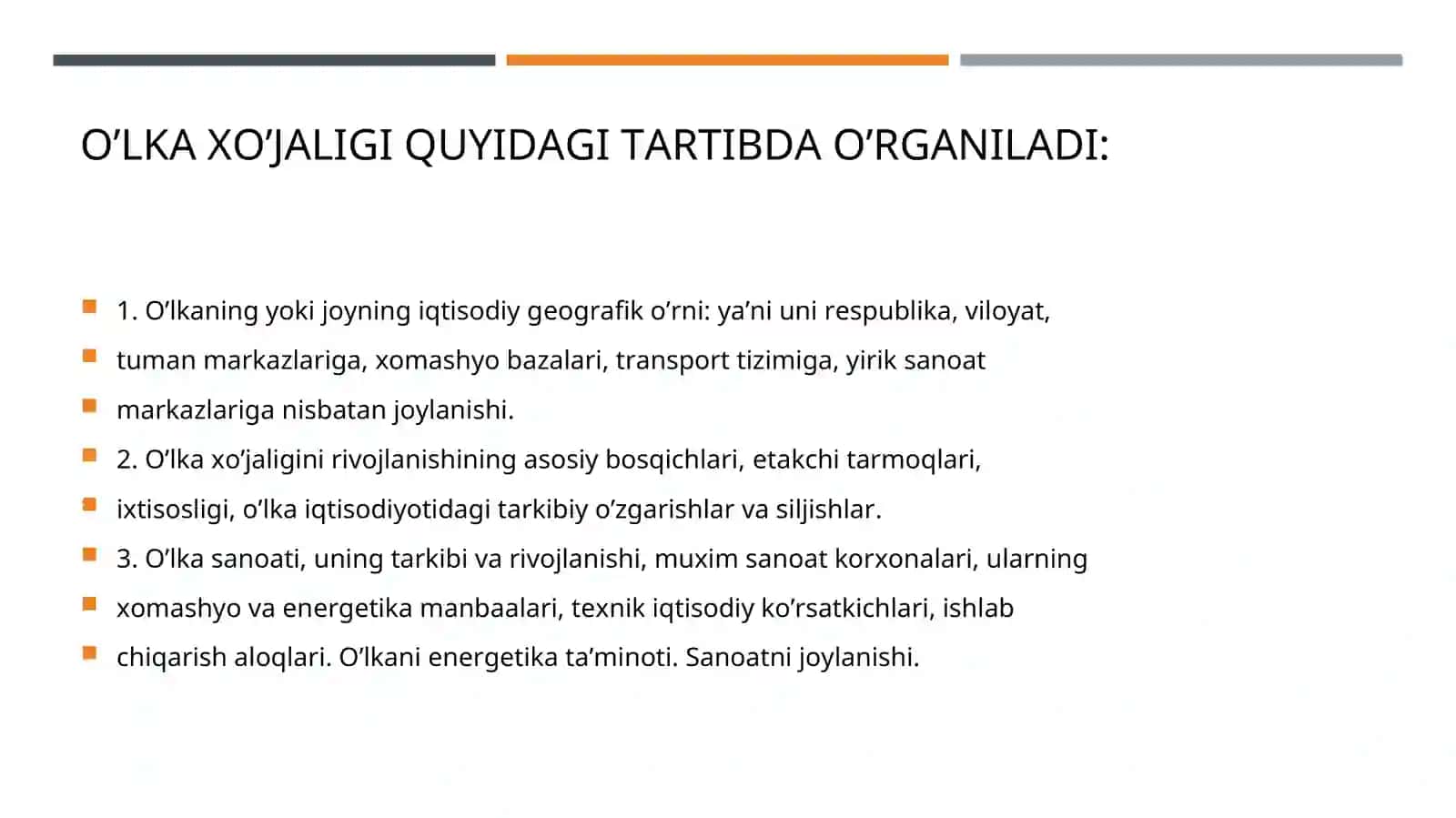 O‘LKA AHOLISI VA XO‘JALIGI O‘LKASHUNOSLIK OB’EKTI SIFATIDA 4