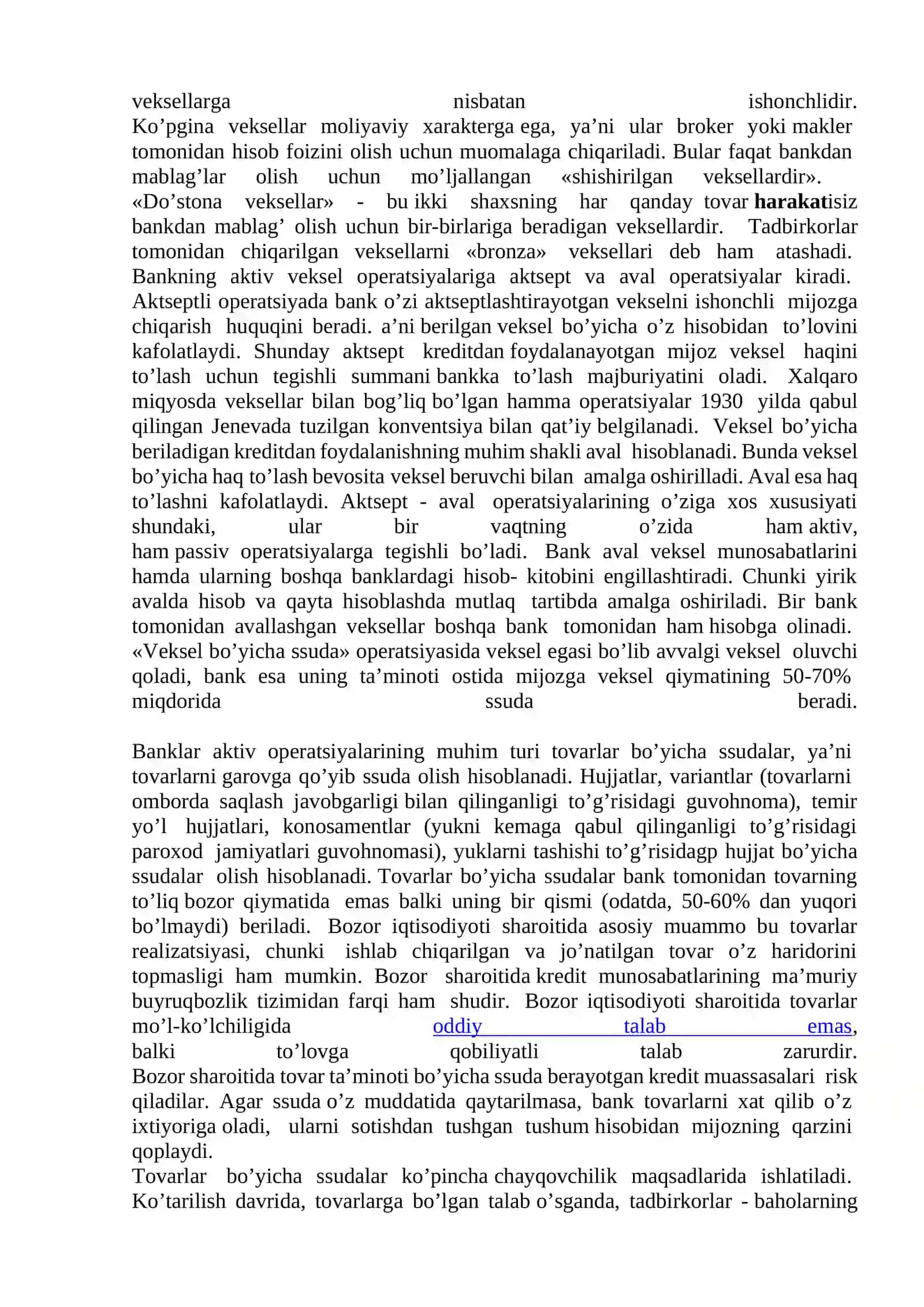 Tijorаt bаnklаring аktiv operаtsiyalаri.Tijorаt bаnklаring xаlqаro operаtsiyalаri 4