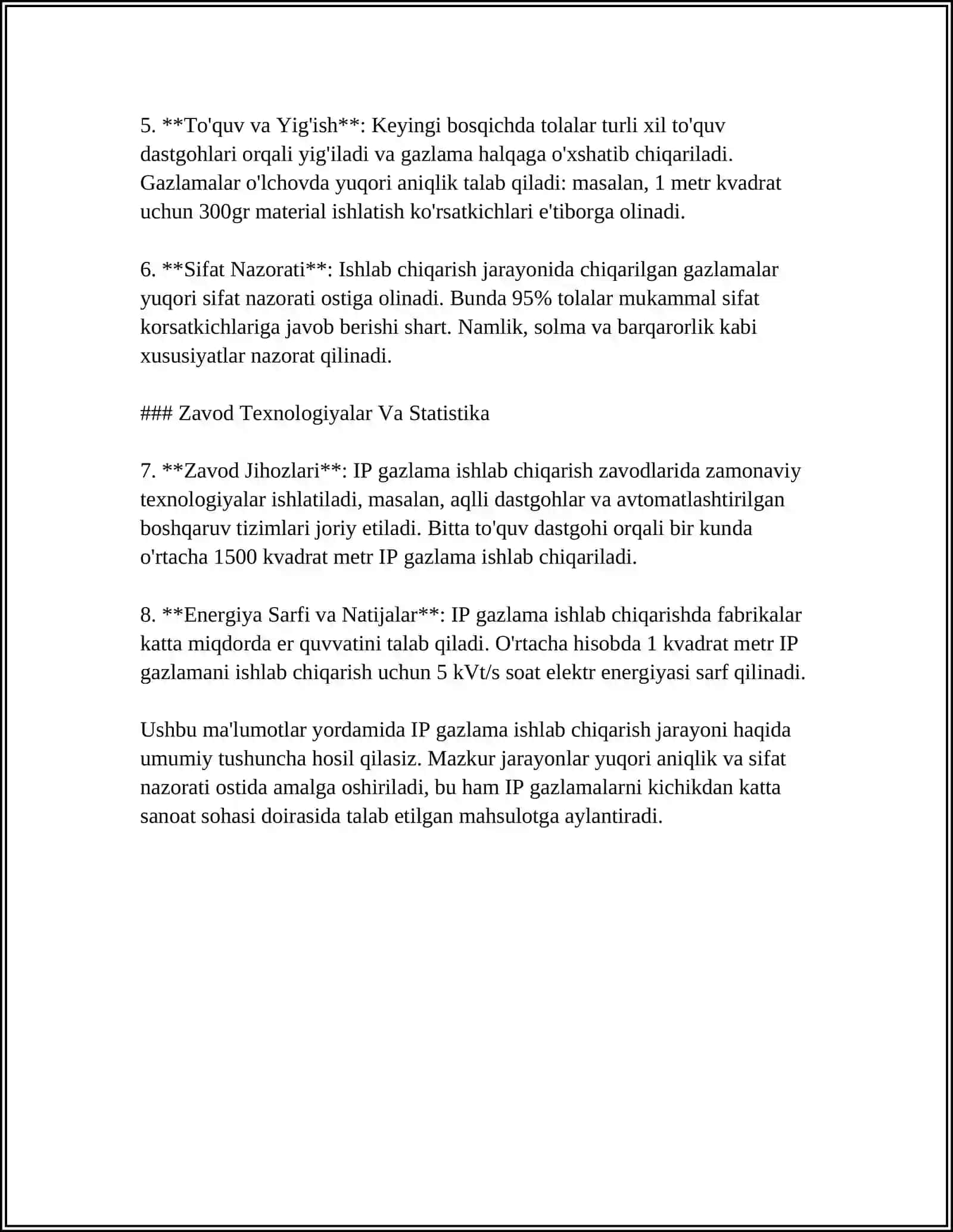 MUSTAQIL ISH Mavzu: IP GAZLAMA ASSARTIMENTI 4