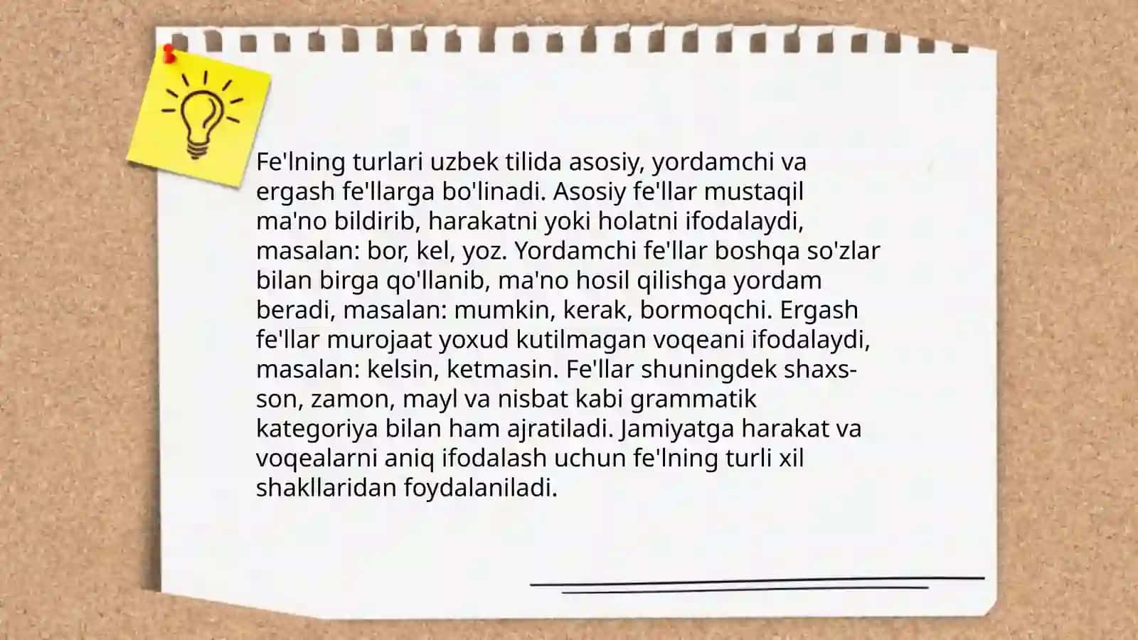 Fe'l so'z turkumlari 4