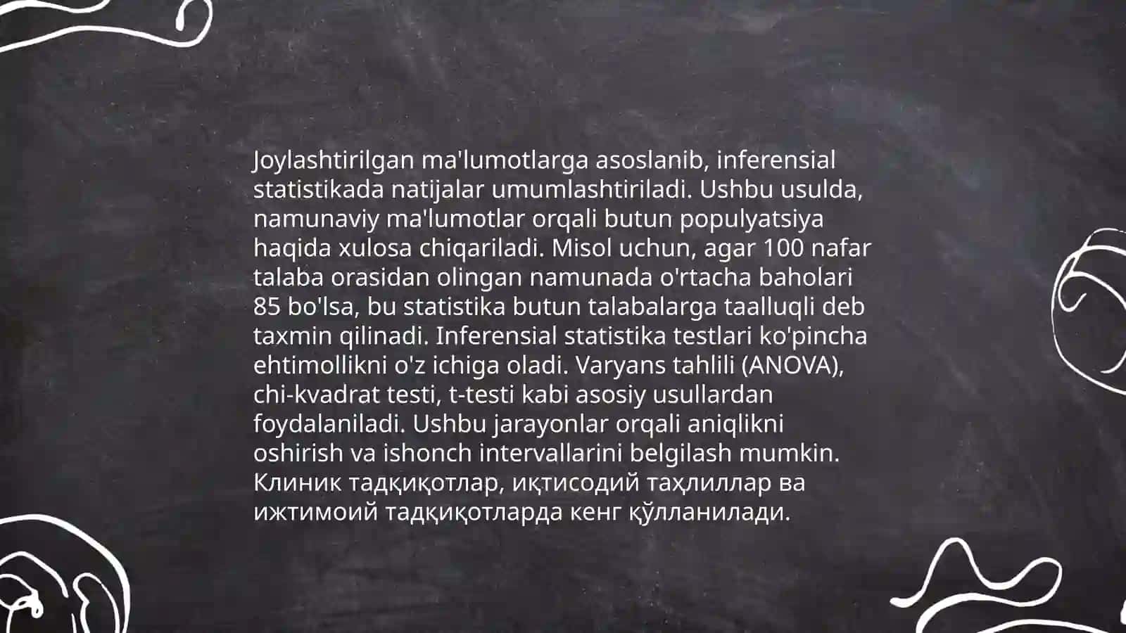 Statistik kuzatish 4