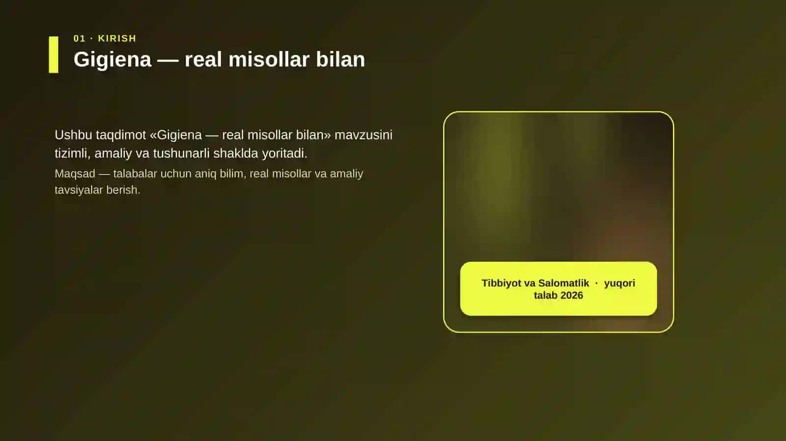 Gigiena — real misollar bilan 4