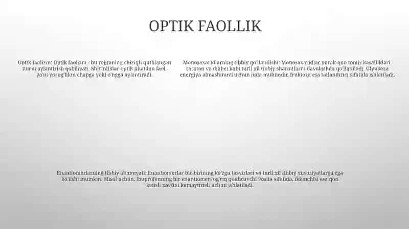 Monasaxaridlarning Tibbiyotda Ishlatiladigan Xossalari 4