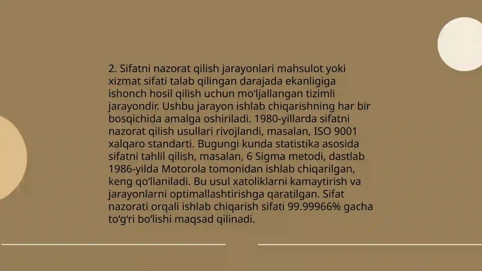Mahsulotlarning sifatini nazorat qilish 4