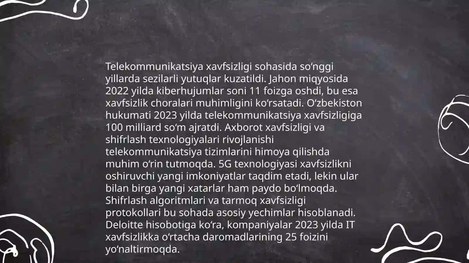 TELEFONLAR VA BOSHQA TELEKOMMUNIKATSIYA QURILMALARI ORQALI OLIB BORILADIGAN SO‘ZLASHUVLARNI ESHITIB TURISH, ULAR ORQALI UZATILADIGAN AXBOROTNI OLISH 4