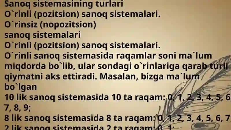Matematika oʻqish savodxonligi va unioʻqitish metodikasi 4