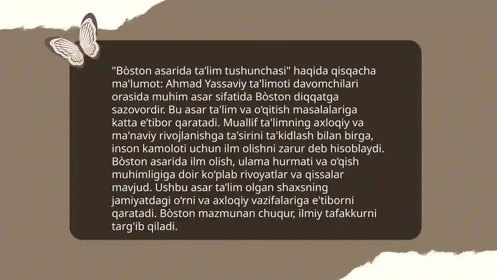 Guliston asaridagi tarbiya masalalari 4