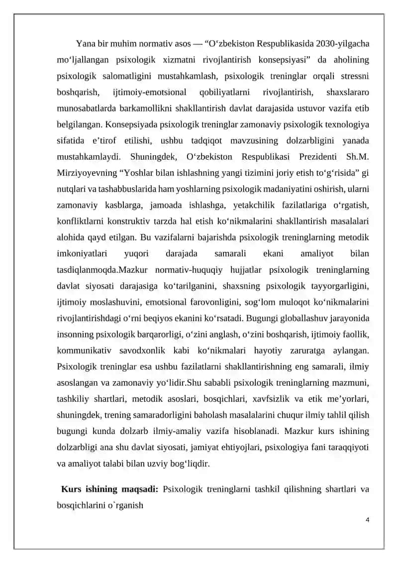 PSIXOLOGIK TRENINGLARNI TASHKIL QILISHNING SHARTLARI VA BOSQICHLARI 4