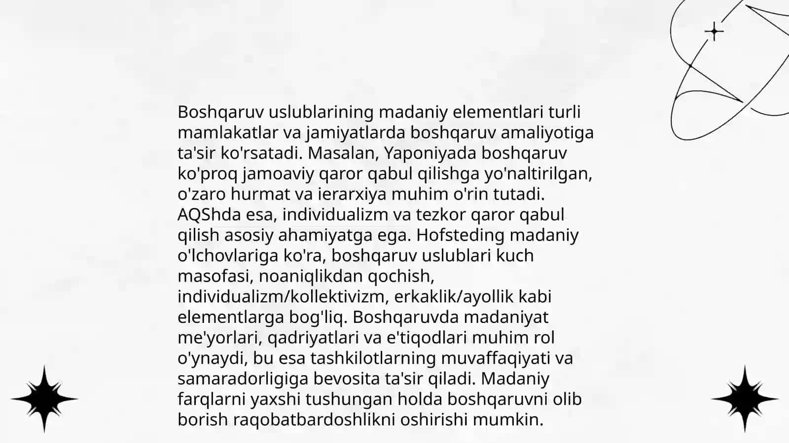 Raxbar hodimlarining boshqarish madaniyatini rivojlantirishi 4