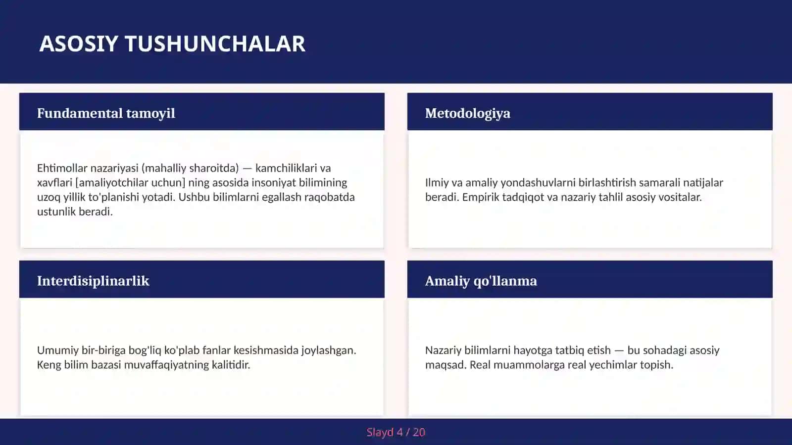 Ehtimollar nazariyasi (mahalliy sharoitda) — kamchiliklari va xavflari [amaliyotchilar uchun] 4