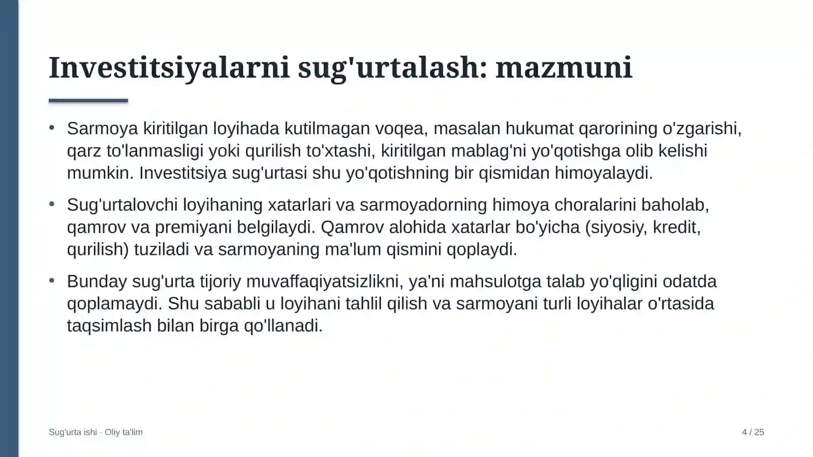 to'lov tizimlarida investitsiyalarni sug'urtalash 7518 4