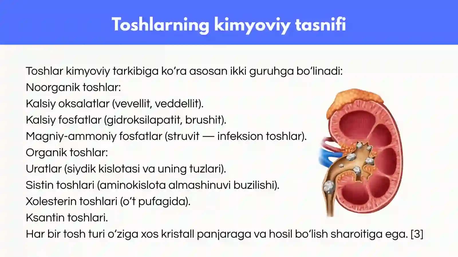 Tosh kasalliklarining kimyoviy asoslari 4