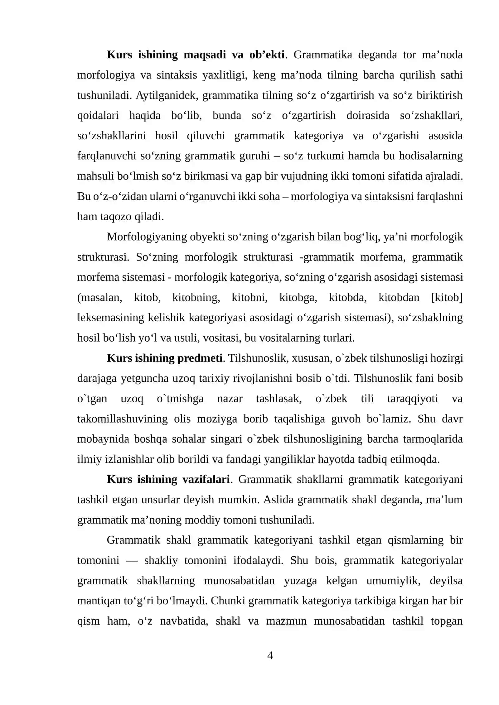 Morfologik tahlil (muayyan asar misolida) 4