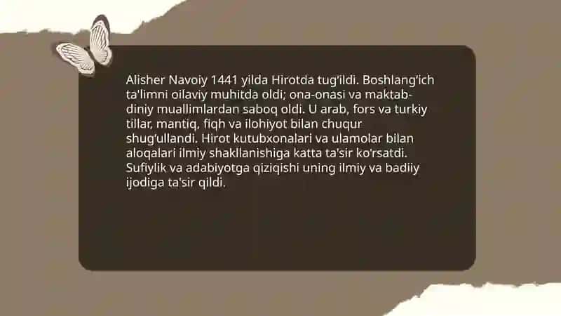 Alisher Navoiy hayoti va ijodi 4