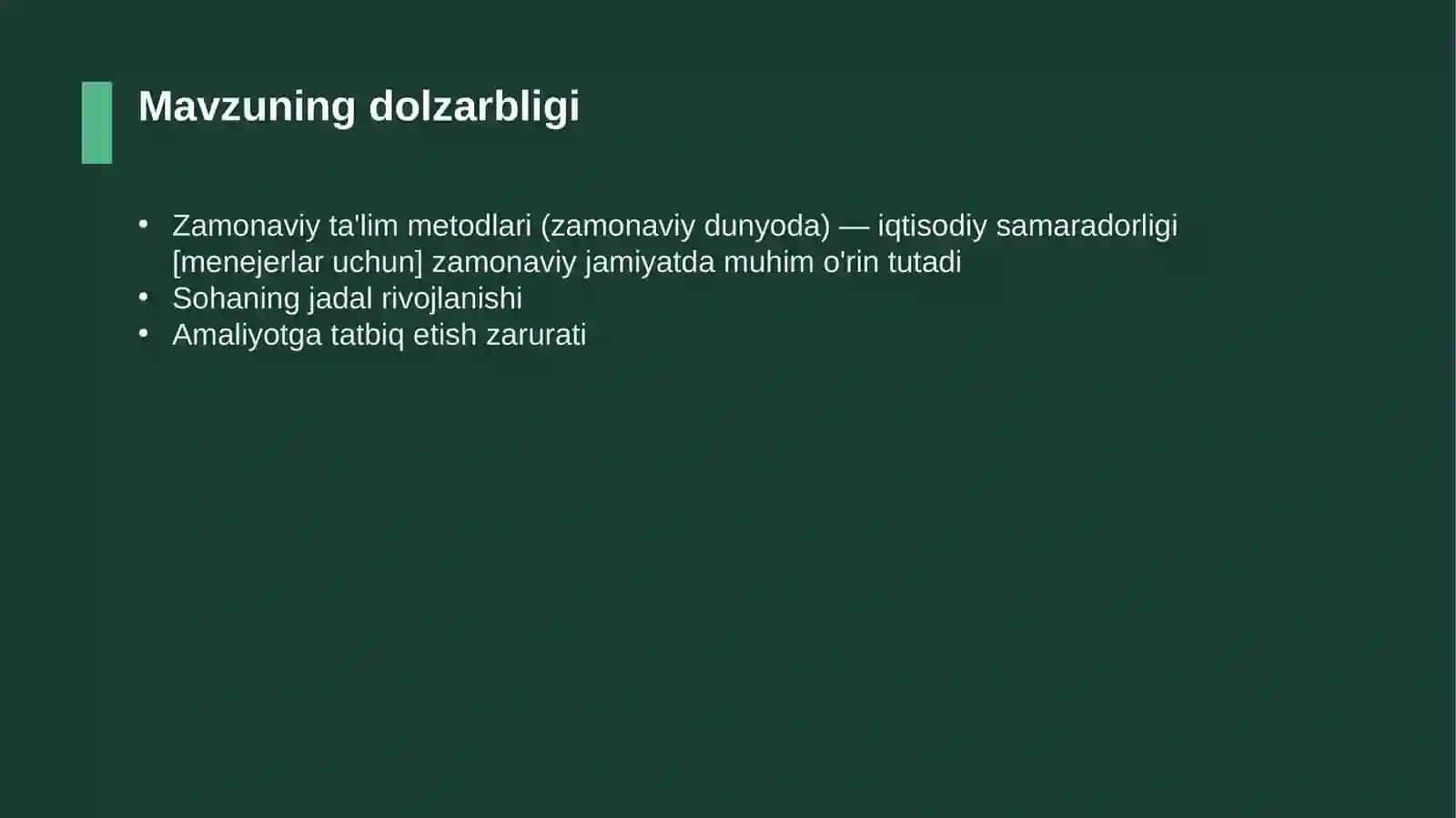 Zamonaviy ta'lim metodlari (zamonaviy dunyoda) — iqtisodiy samaradorligi [menejerlar uchun] 4