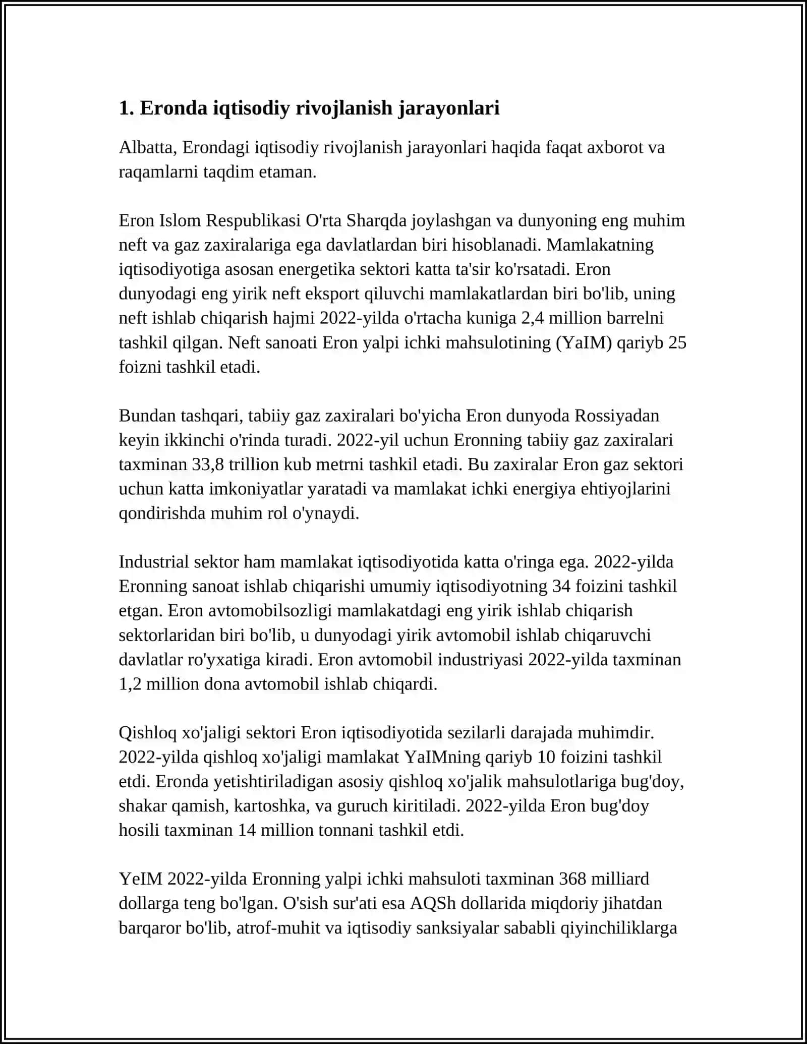 ERON RIVOJLANISH VA QARAMLIK ARAFASIDA 4