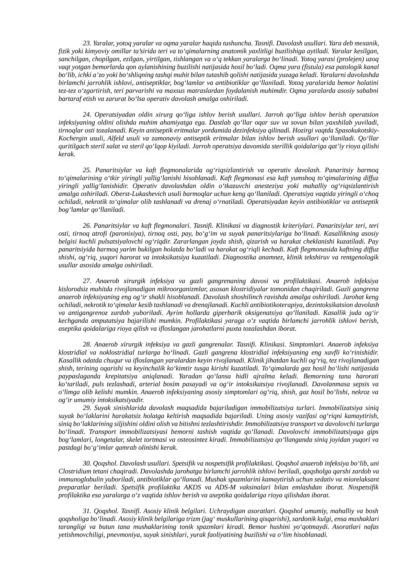 Xirurgik bo‘lim tuzilishi (strukturasi) 4