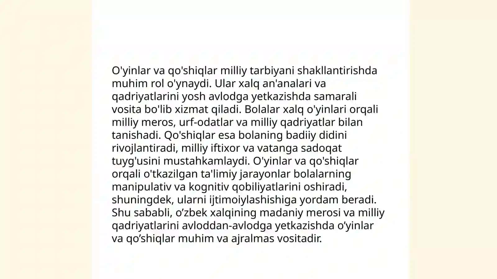 Maktabgacha ta'lim tizimida milliy tarbiyani amalga oshirish mohiyati va mazmuni 4