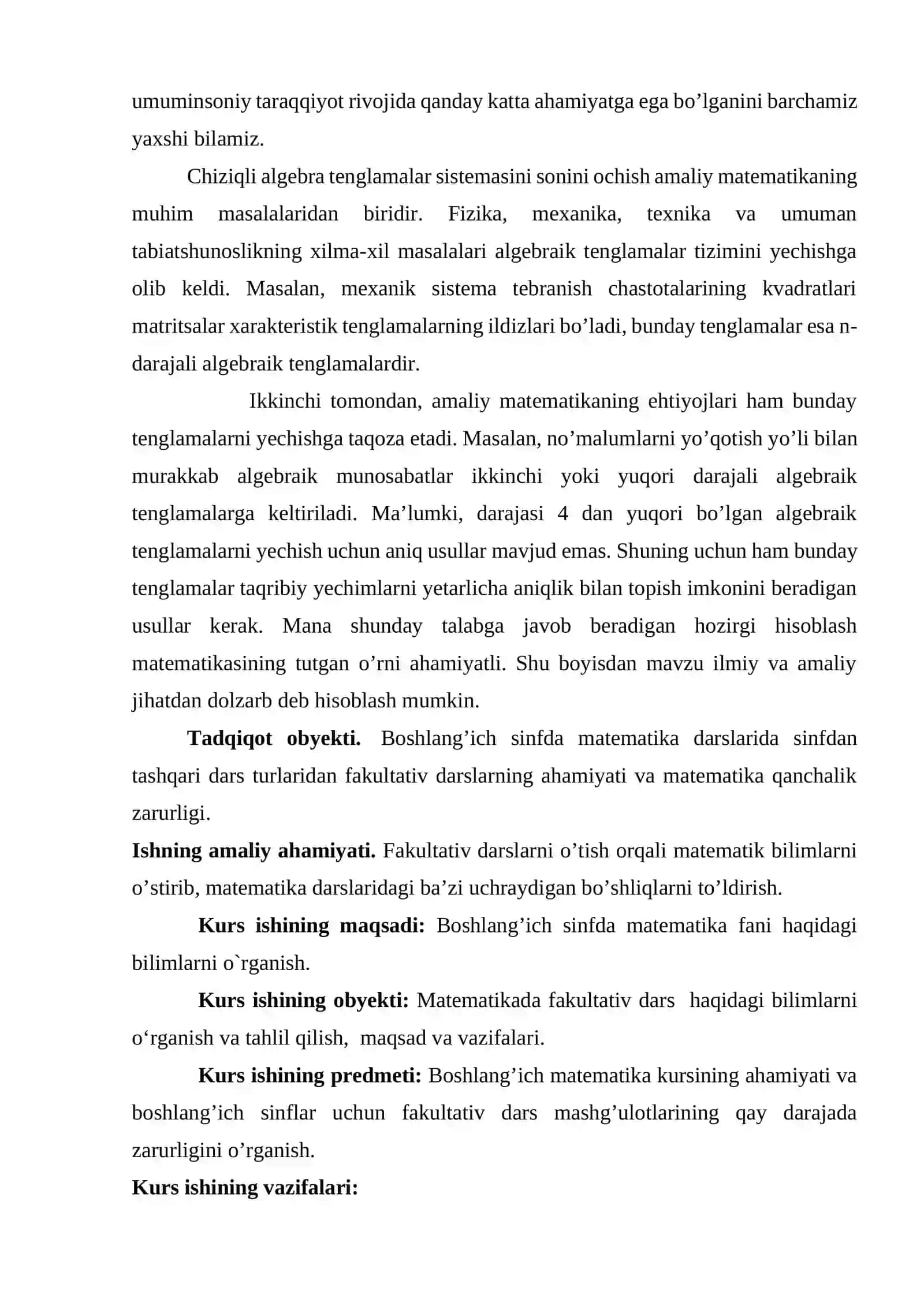 4 - SINFDA O‘QUVCHILARNING SINFDAN TASHQARI ISHLARINI TASHKIL QILISH METODIKASI 4