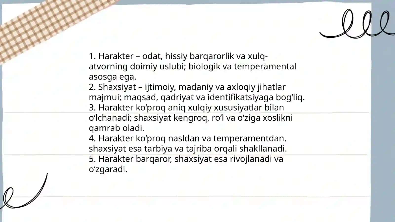 Harakter haqida tushuncha 4