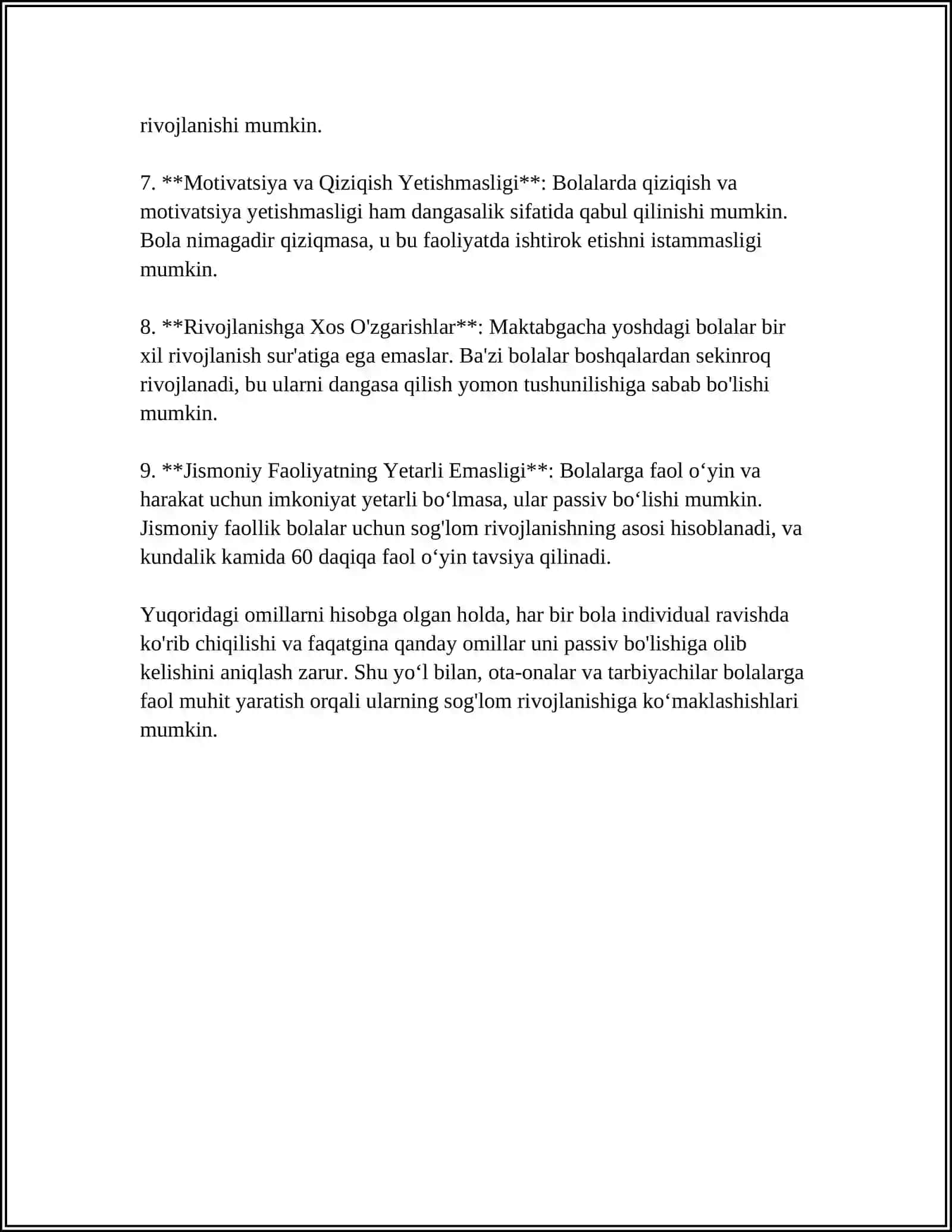 MAKTABGACHA YOSHDAGI BOLANI MEHNATIDA BOLANING DANGASALIGI 4