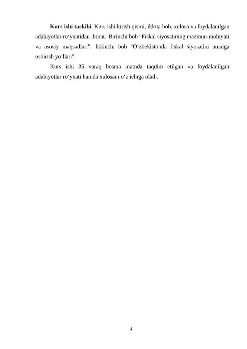 FISKAL SIYOSATINI MOHIYATI VA VAZIFALARI 4
