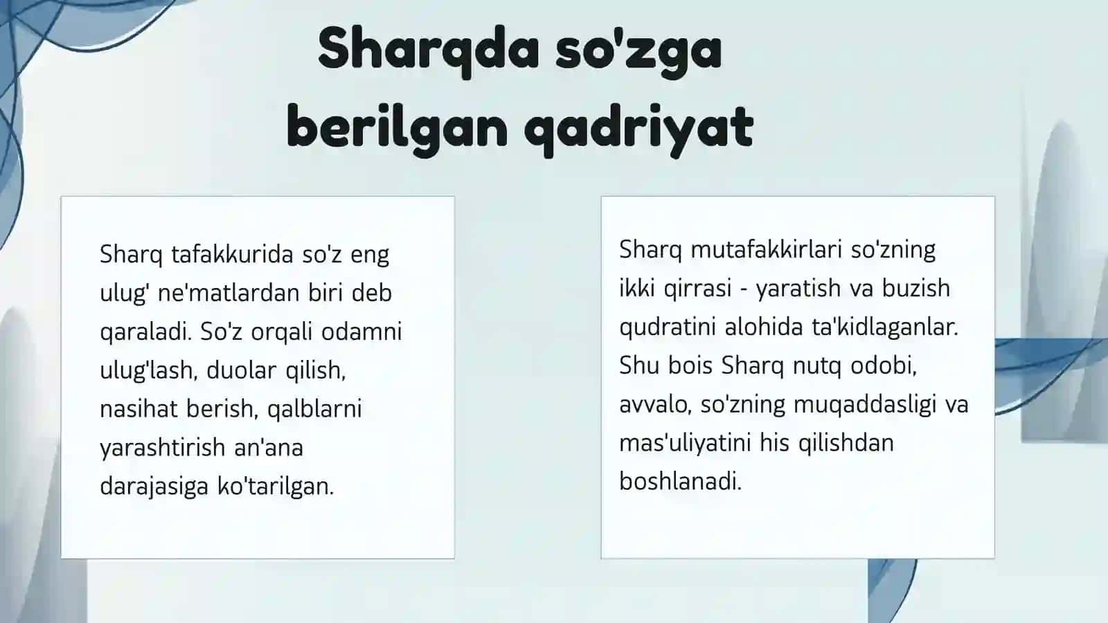 Sharq nutq odobi tushunchasi 4
