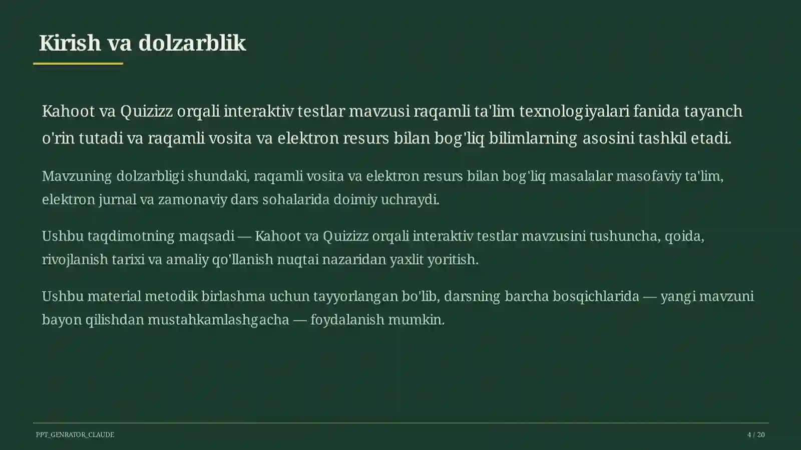 Raqamli Ta'lim Texnologiyalari 4