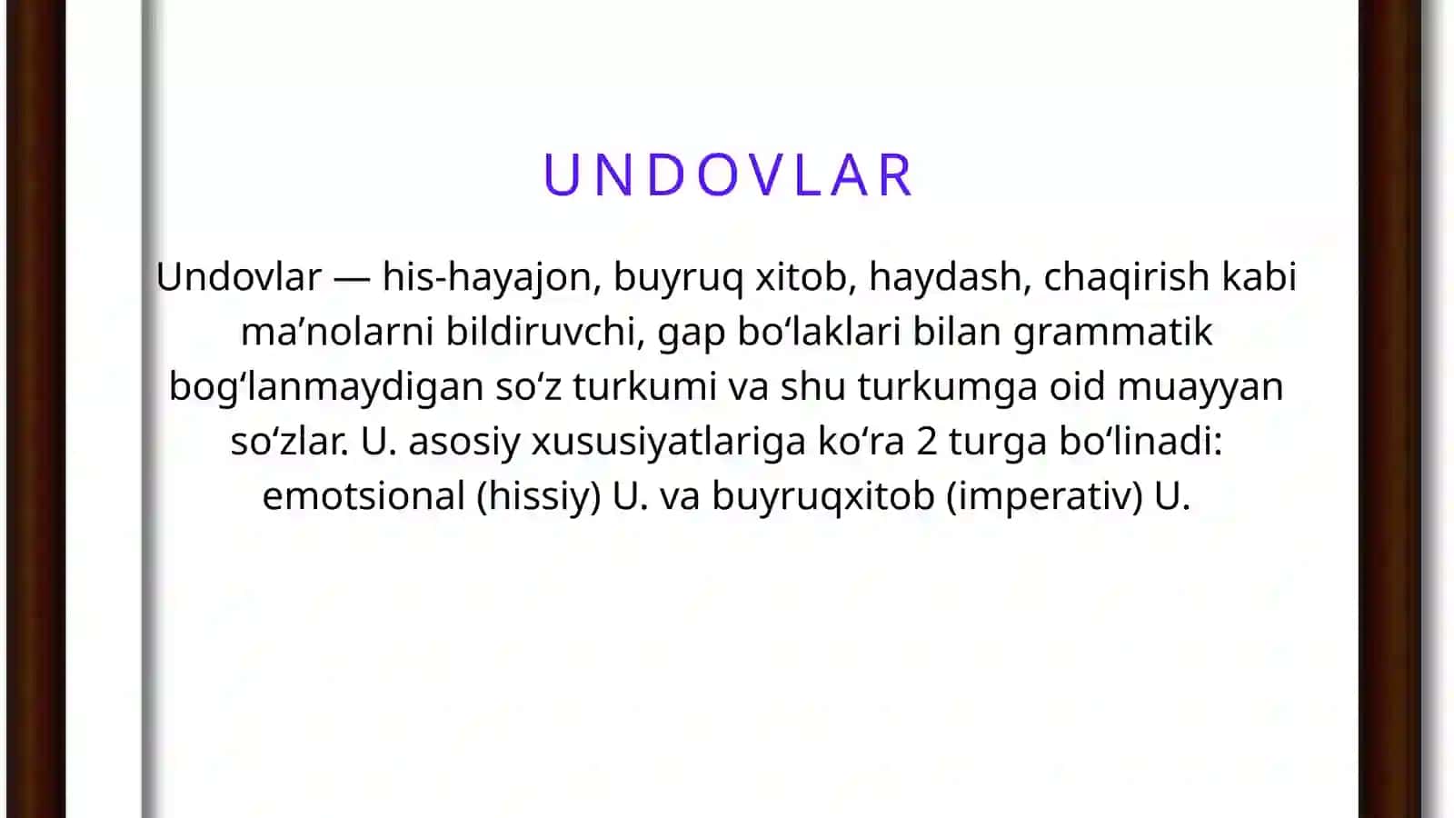 Koʻmakchilar Undovlar Bogʻlovcilar va Yuklamalar 4