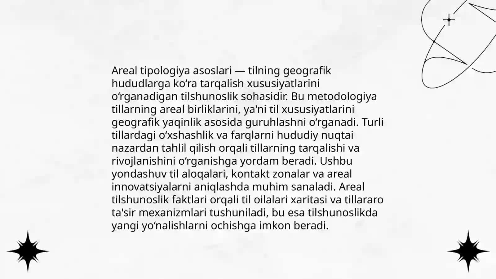 Tillarni tasniflash funksional areal tipologik va genelogik tasniflar 4