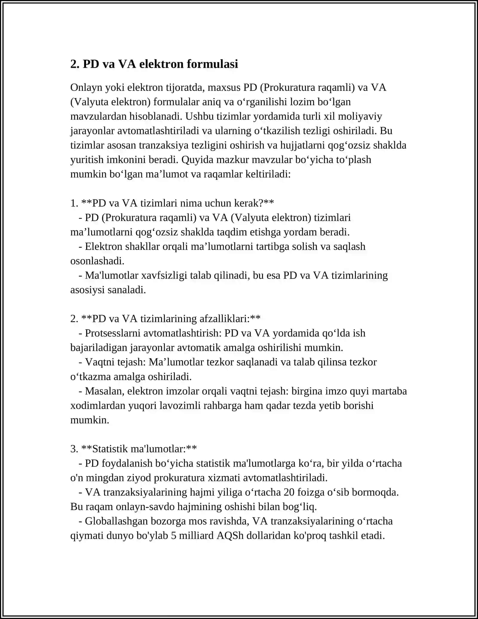 PD VA OS NING ELEKTRON FORMULASI, UMUMIY XARAKTERISTIKASI, TABIATDA UCHRASHI 4