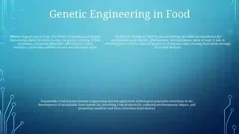 Biology in Food Production 4