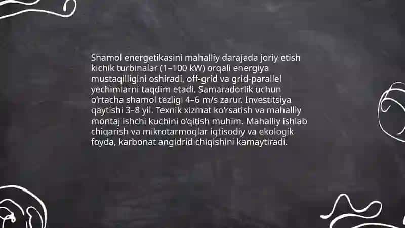 Quyosh energiyasini uylar va qishloq xo‘jaligida oʻzlashtirish texnologiyalari 4