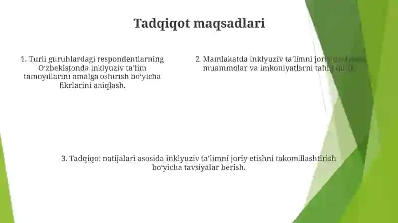 Inklyuziv TaʼLim Ğoyalarini Amaliyotga Tadbiq Etish Bóyicha Turli Guruhlarga Mansub Respondentlarning Fikrlarini Aniqlashga Qaratilgan Sotsiologik Tadqiqotlar 4