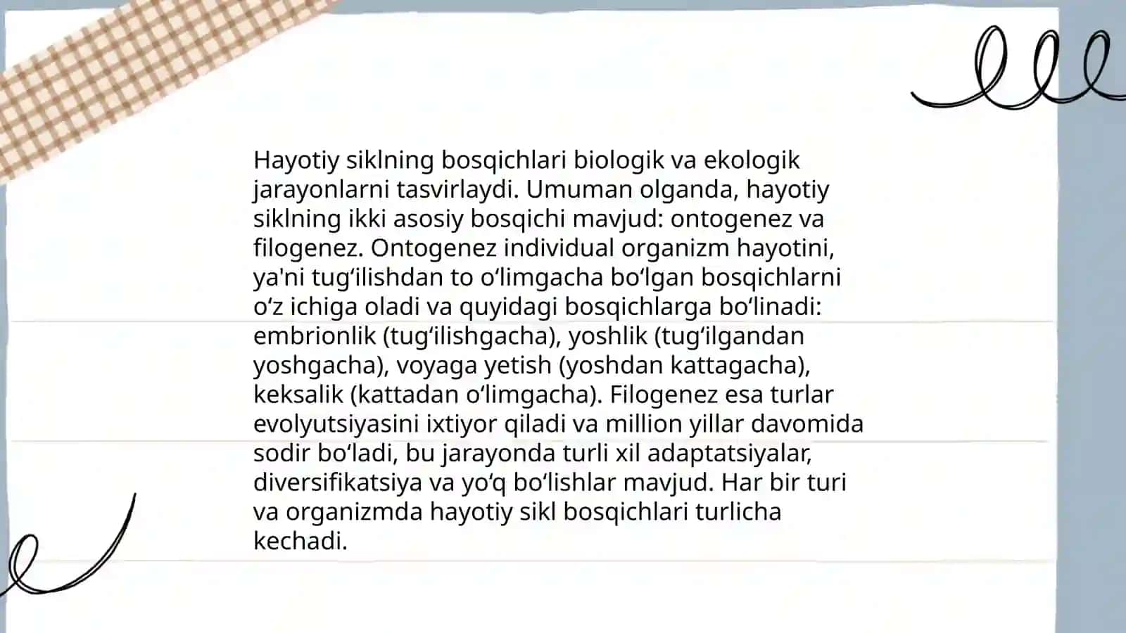 Hayotiy sikl modelini yaratish 4
