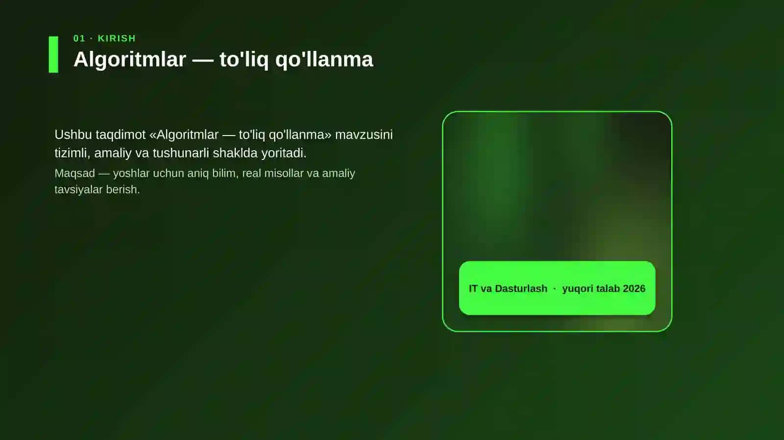 Algoritmlar — to'liq qo'llanma 4