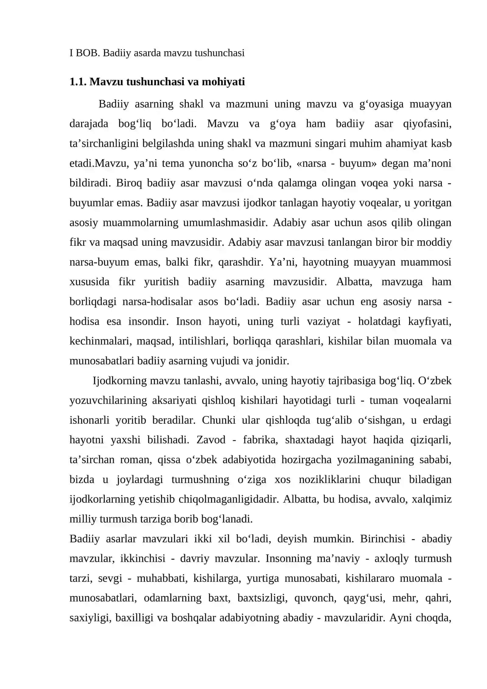 “ADABIYOTSHUNOSLIKKA KIRISH VA ADABIYOT NAZARYASI” KURS ISHI 4