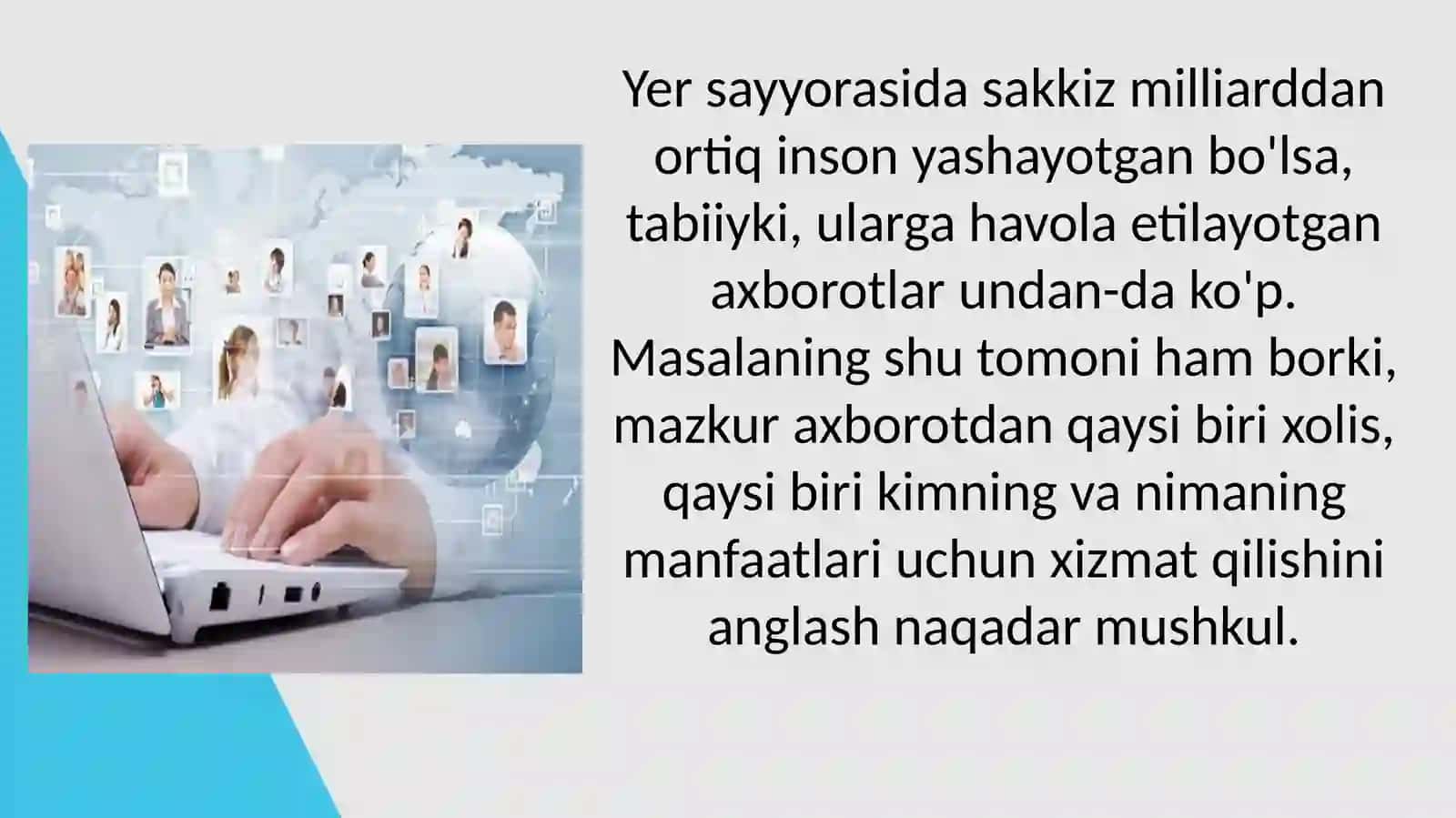 Mediasavodxonlik va axborot madaniyati fanidan MUSTAQIL ISHI 4