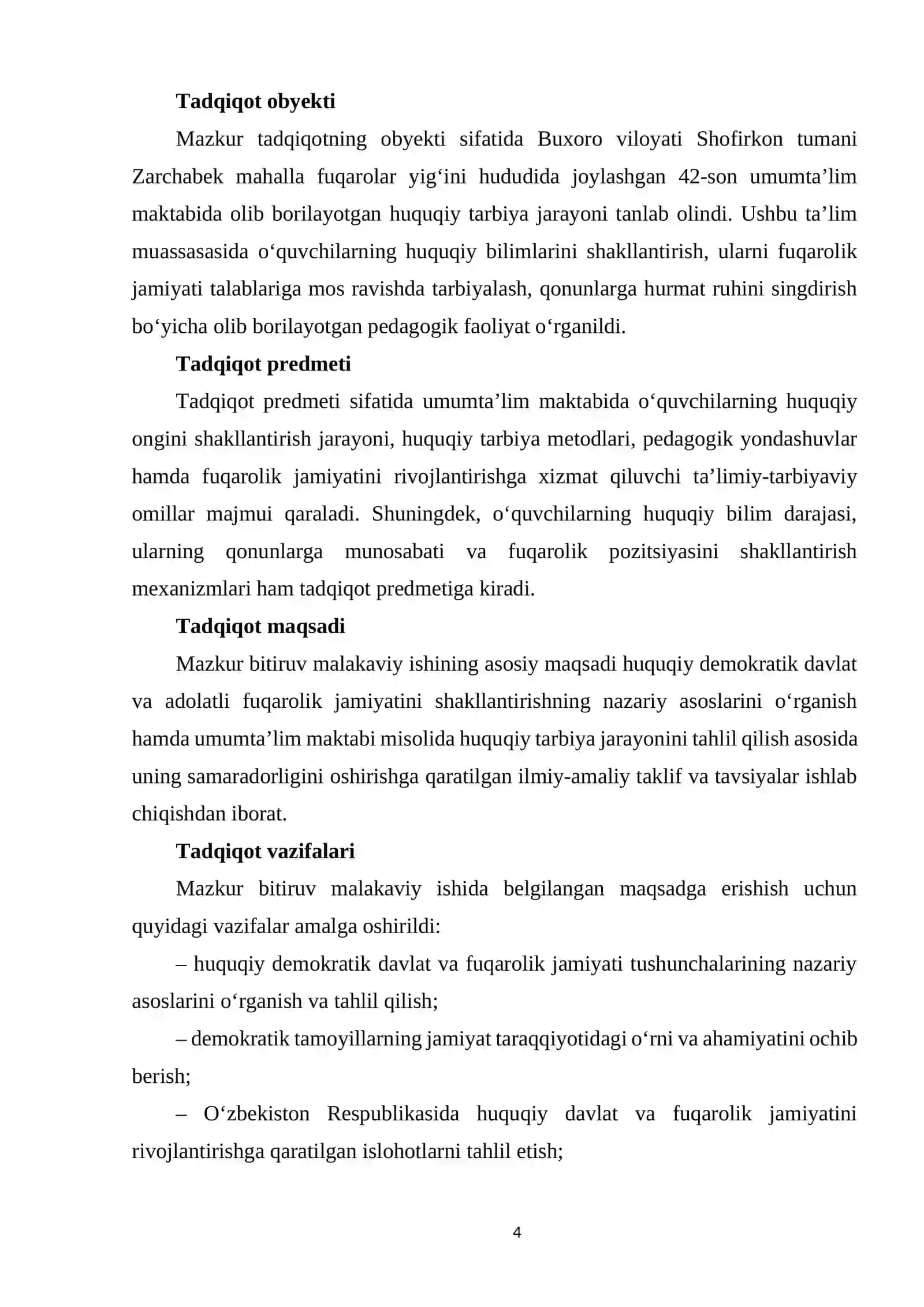 Nazariy va amaliy asoslari tahlil qilingan 4