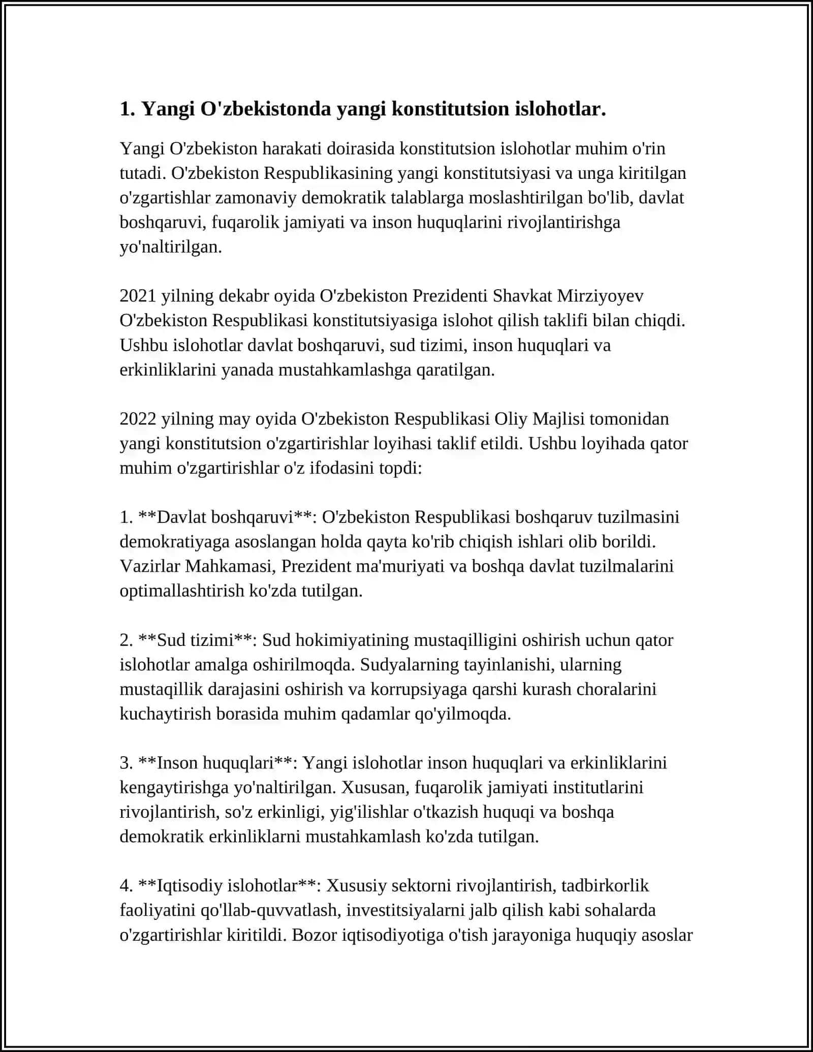 YANGI OZBEKISTONDA INSON HAQ- HUQUQLARI VA ERKINLIKLARI KAFOLATINING YARATILISHI 4