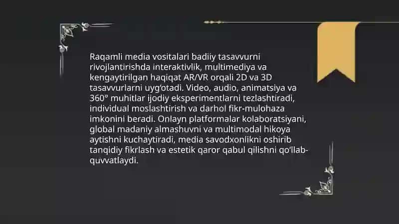 Media ta'lim tizimida badiiy ongni shakllantirish metodikasi 4